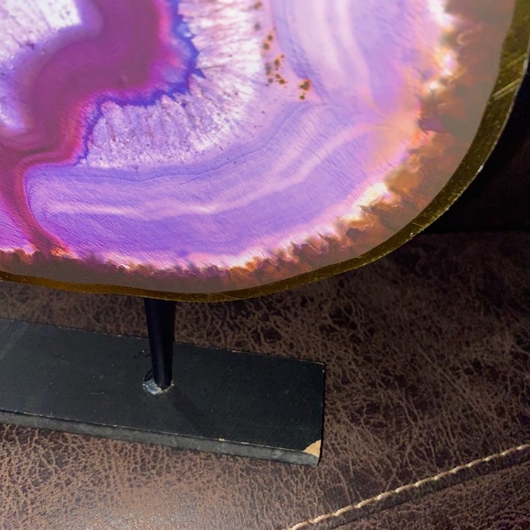 Amethyst Wooden Table Decor By Greenbrier International, Inc. - Picture 7 of 11